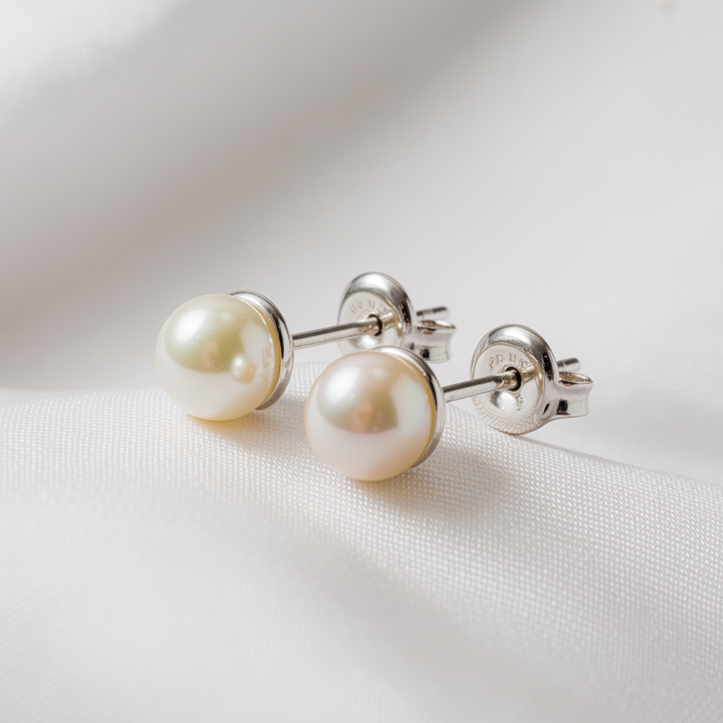 Timeless Elegance, Effortless Grace Pearl Stud Earrings