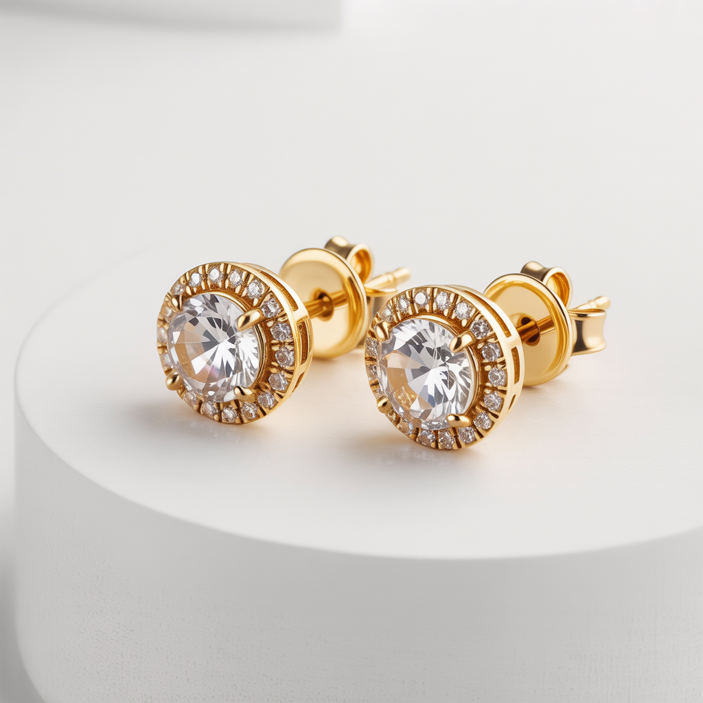 Maximum Sparkle, Timeless Glamour Halo Stud Earrings