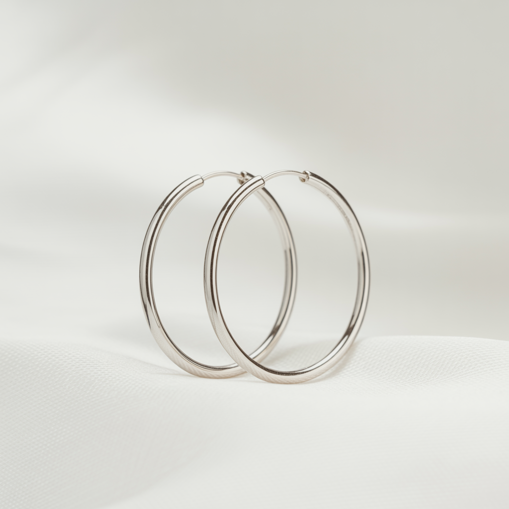 Everyday Elegance, Effortless Style Classic Smooth Hoop Earrings