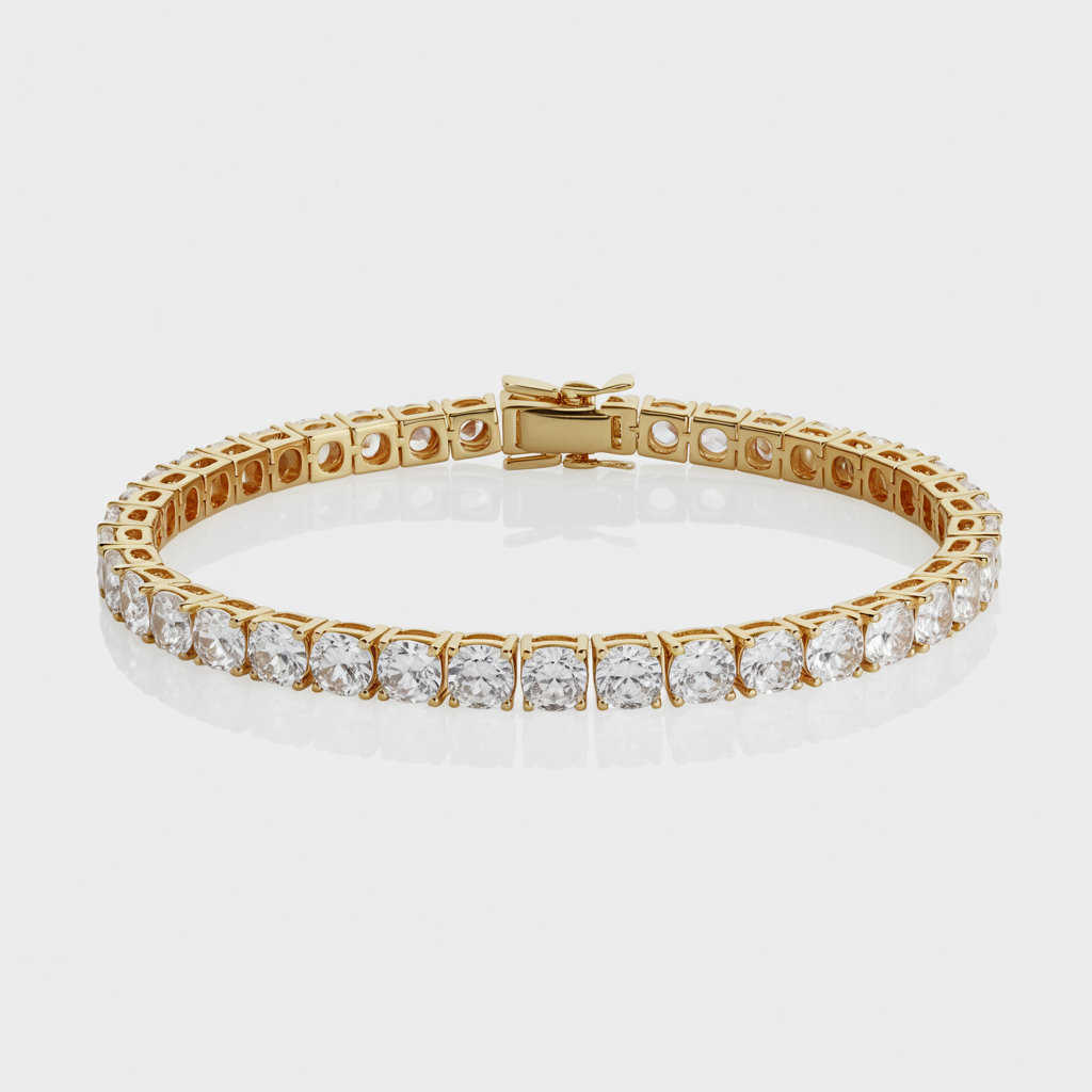Timeless Brilliance Round Cut Tennis Bracelet