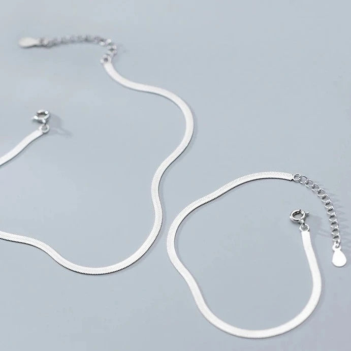 Adjustable Snake Bone Chain Charm Bracelet