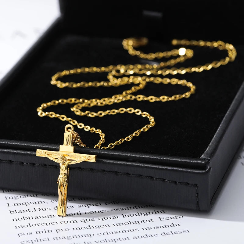 Divine Faith Christian Jesus Cross Necklace