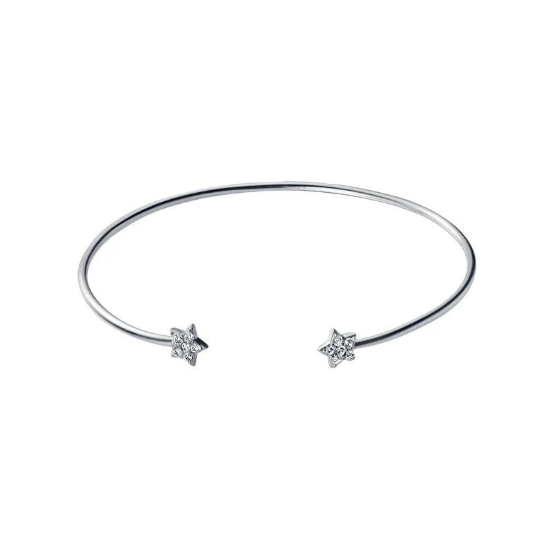 Elegant stjärna Charm öppna armband