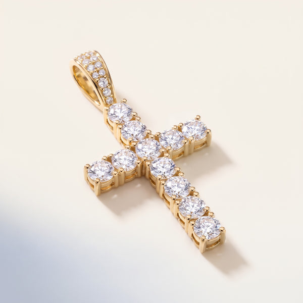 Collana croce piccola placcata oro 18K