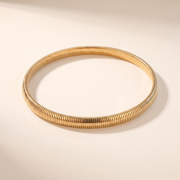 Collana girocollo tubogas placcata oro 18K
